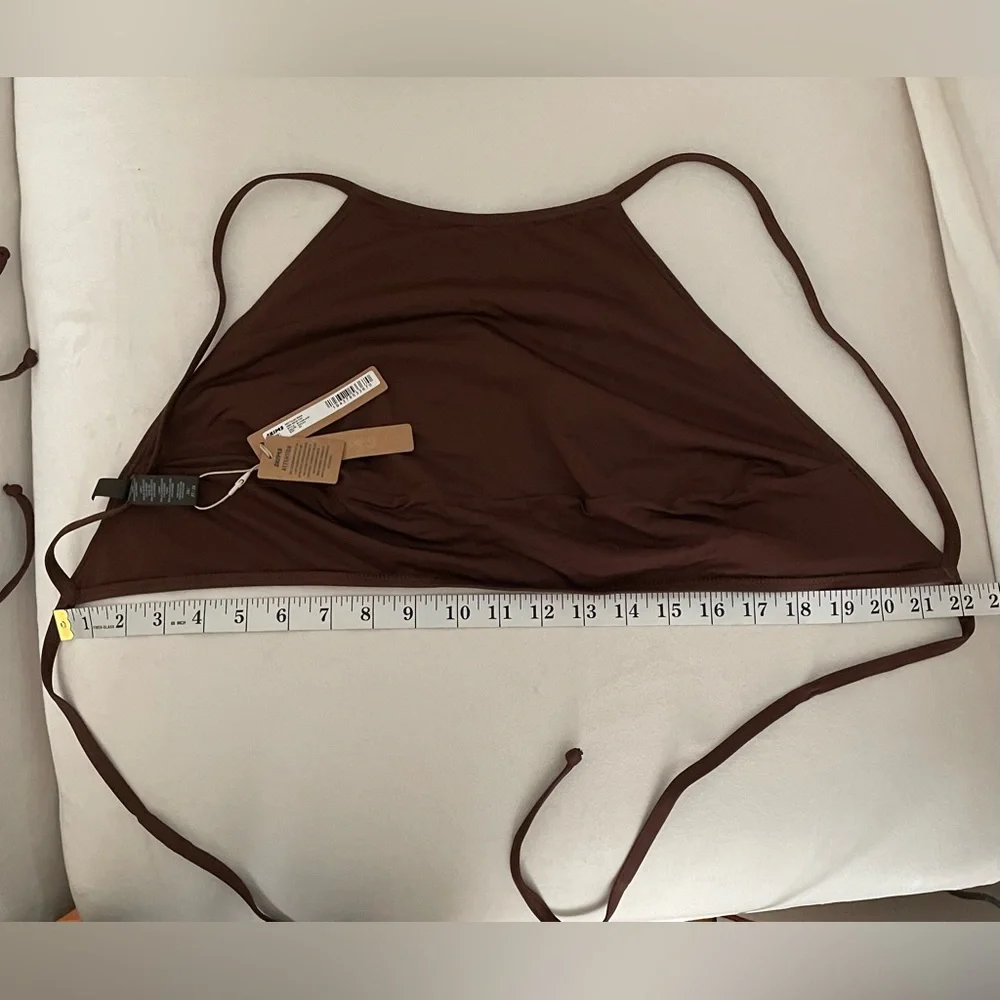 NWT Skims Two Piece Swimsuit Bikini Top & Bottom Cocoa Color Size 2X
